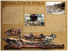Foundation Michelangelo Historic Stage Coach Bronze Sculpture